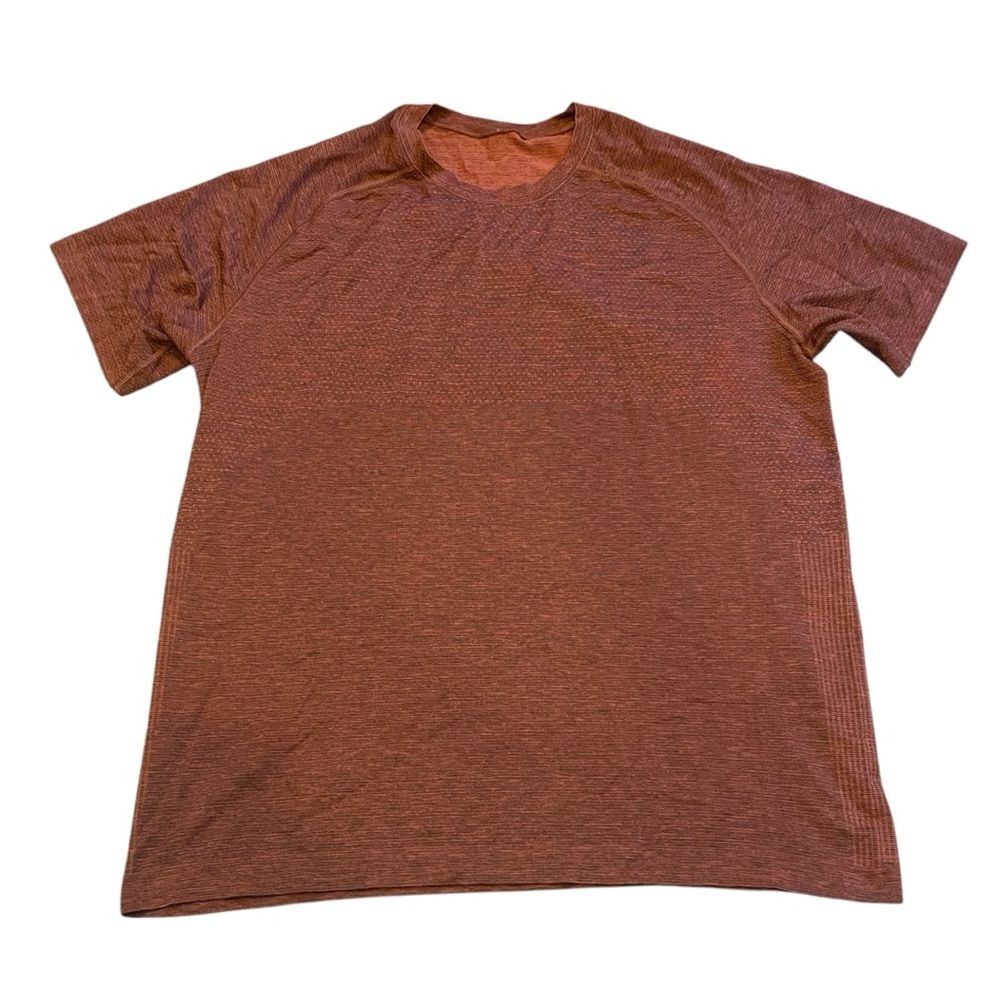 Lululemon Metal Vent T 2.0 Crewneck  Burgandy Orange | Size XL | Athleisure Gym